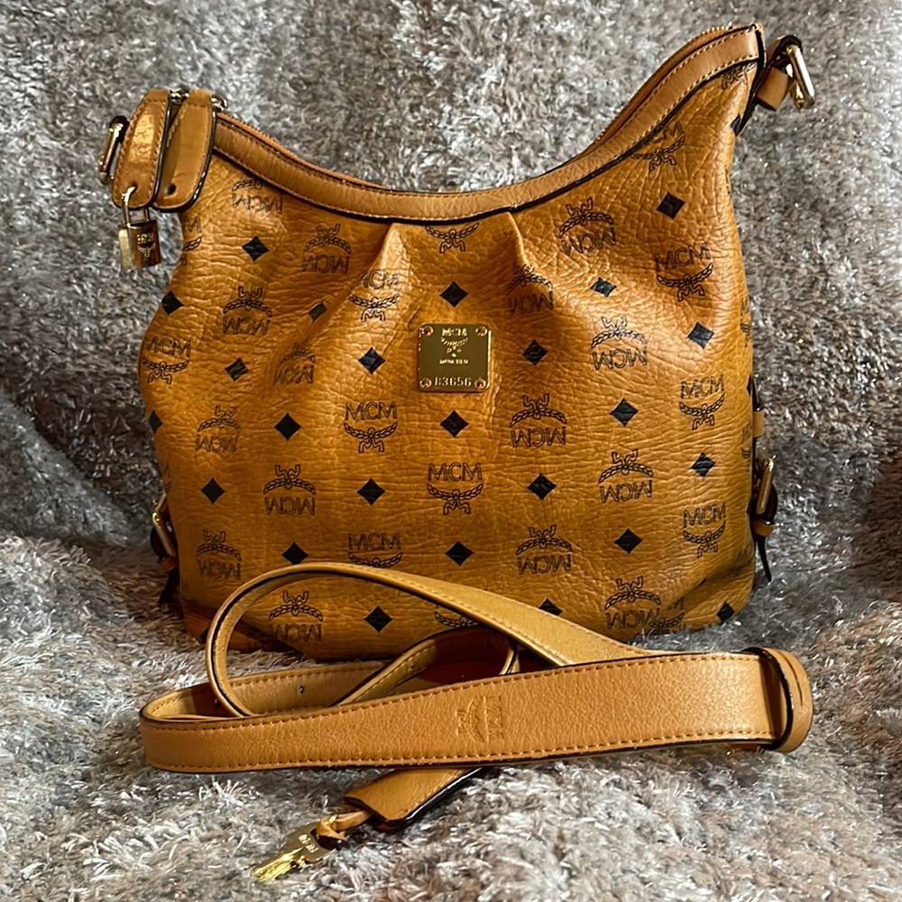 MCM Visetos Hobo Bag